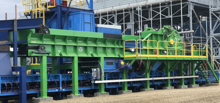 Custom Wood Waste Processing Systems Photo of Rawlings Horizontal Wood Hog at the Saskatchewan MLTC Bioenergy plant